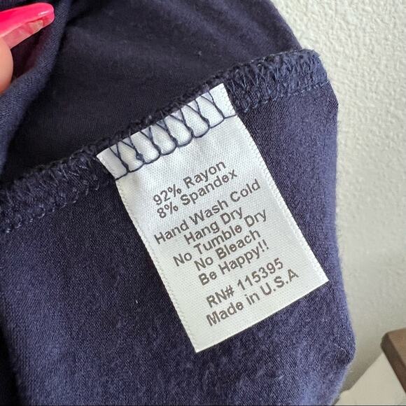 Fighting Eel Navy Blue Stretchy Tank Dress Small - Picture 8 of 9